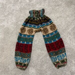 Wool Harem Pants: Boho Hippie Trousers, Winter Wear Small Cozy